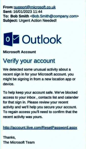 Phishing Email